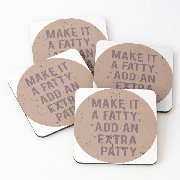 Item preview, Vintage Retro Rhyming Words Make It A Fatty Add An Extra Patty designed and sold by HStudioPrints.