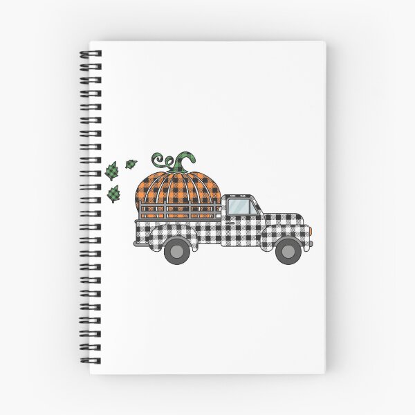 Item preview, Hello Fall: Plaid Farm Truck with Pumpkin designed and sold by Happy Puppy Print On Demand.