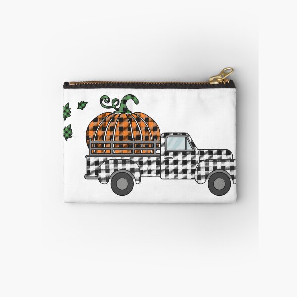 Item preview, Hello Fall: Plaid Farm Truck with Pumpkin designed and sold by Happy Puppy Print On Demand.