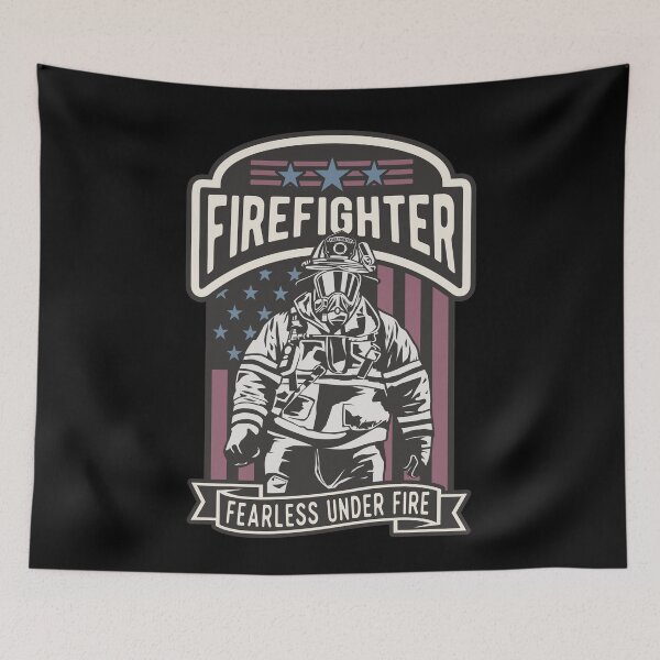 Item preview, Firefighter Fireman - US Fire Dept - American Flag designed and sold by Rhu Creations.