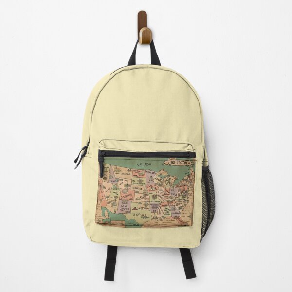 Item preview, Colorful Vintage USA Map designed and sold by Sheridan T.