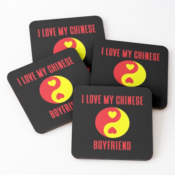 Item preview, I Love My Chinese Boyfriend and Yin Yang and Heart designed and sold by Vasabi88.