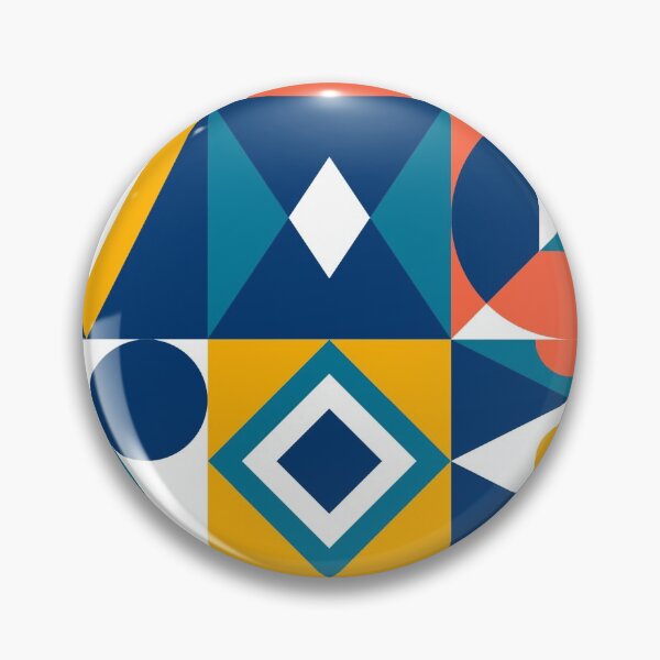 Item preview, Mid Century Geometric Shapes Pattern #3 designed and sold by AanmahStore.
