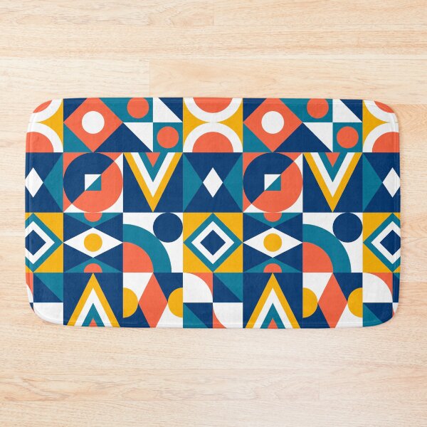 Item preview, Mid Century Geometric Shapes Pattern #3 designed and sold by AanmahStore.