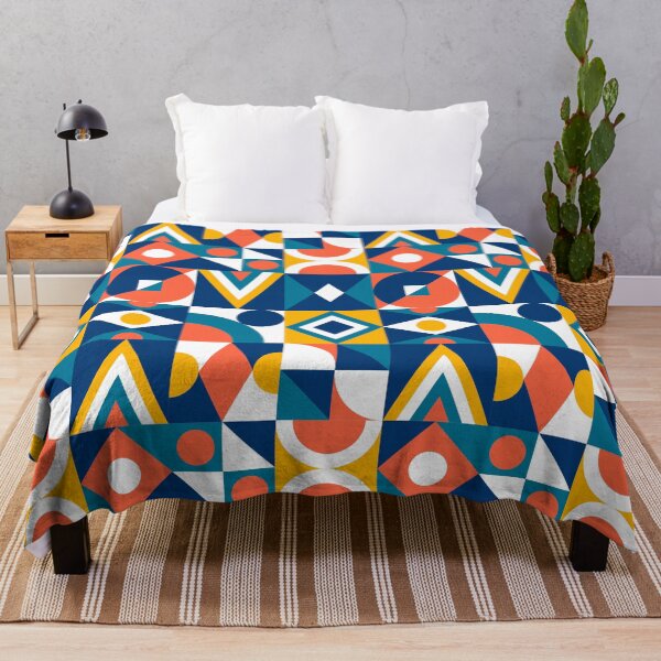 Item preview, Mid Century Geometric Shapes Pattern #3 designed and sold by AanmahStore.