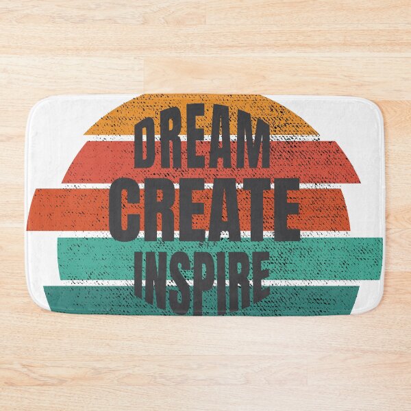 Item preview, Dream Creat Inspire Retro Vintage Print  designed and sold by HStudioPrints.