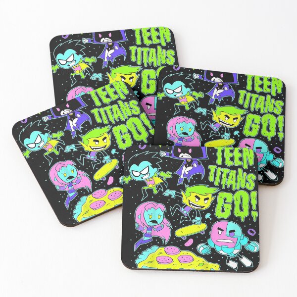 Item preview, Kids DC Comics Teen Titans Go! Group Shot Neon Portrait designed and sold by claybarrett1.
