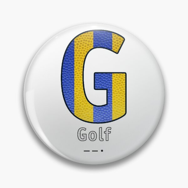 Item preview, Golf - Navy Alphabet - Leather designed and sold by Art-Frankenberg.