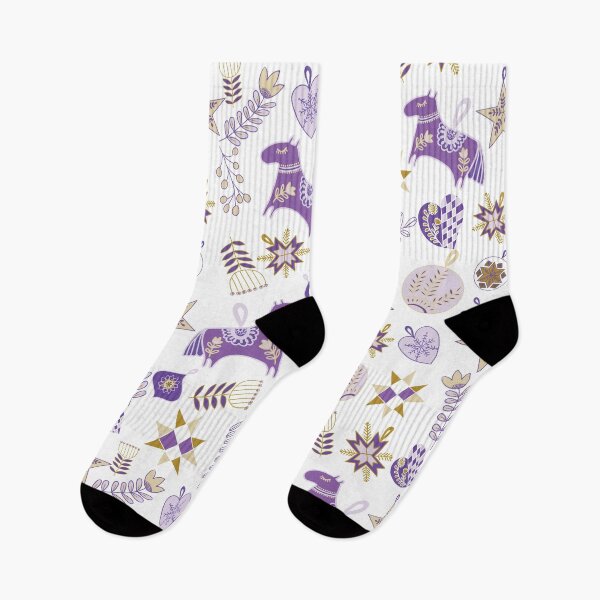 Item preview, Purple Scandinavian Ornaments designed and sold by ArtforSoul21.