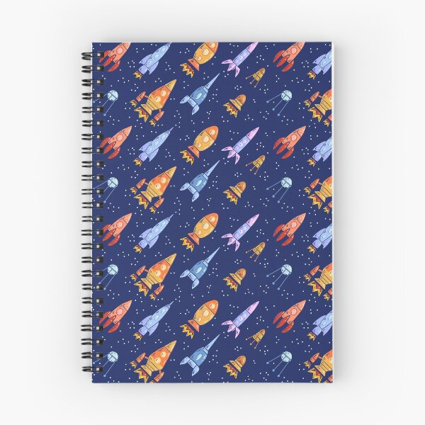 Item preview, Seamless space texture with spaceships and stars on a dark background designed and sold by Veleri.