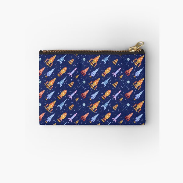 Item preview, Seamless space texture with spaceships and stars on a dark background designed and sold by Veleri.