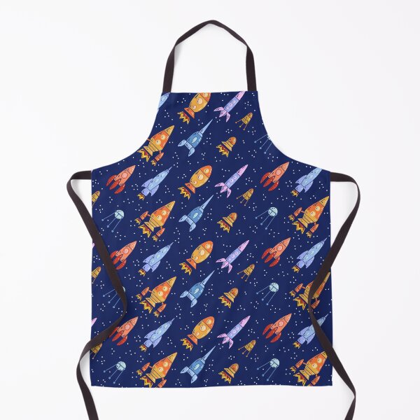 Item preview, Seamless space texture with spaceships and stars on a dark background designed and sold by Veleri.