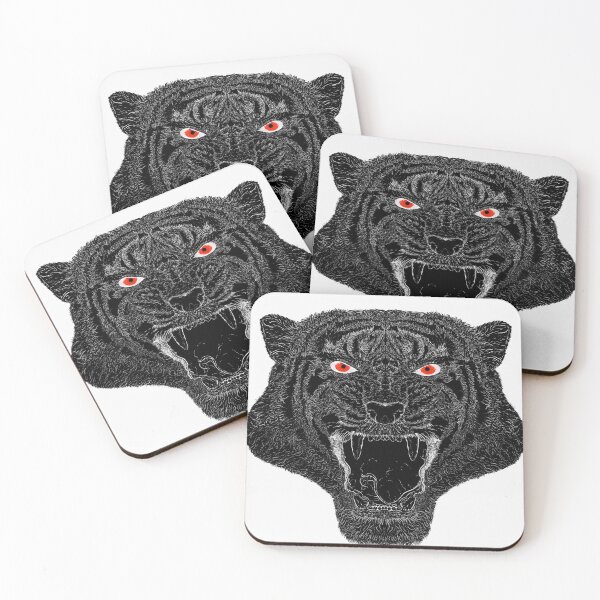 Item preview, cat vs tiger designed and sold by JAVALineArt.