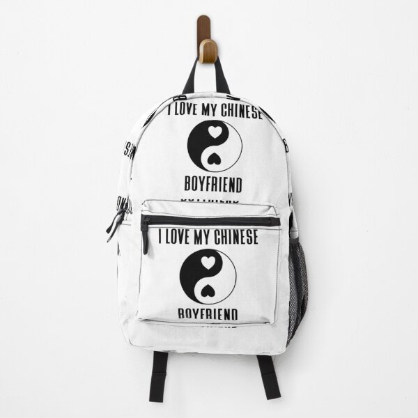 Item preview, I Love My Chinese Boyfriend and Yin Yang and Heart Black and White Tone designed and sold by Vasabi88.