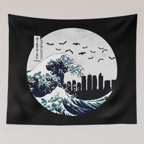 Item preview, Gold Coast Kanagawa Wave Dark designed and sold by DFerraz.