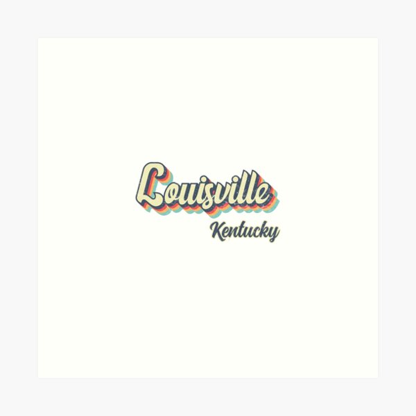 Item preview, Louisville City Kentucky Retro Vintage 70s rainbow designed and sold by Teelogic.