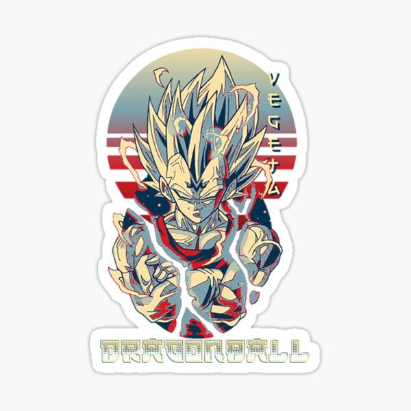 super saiyan blue evolution vegeta Sticker for Sale by Marty Thor