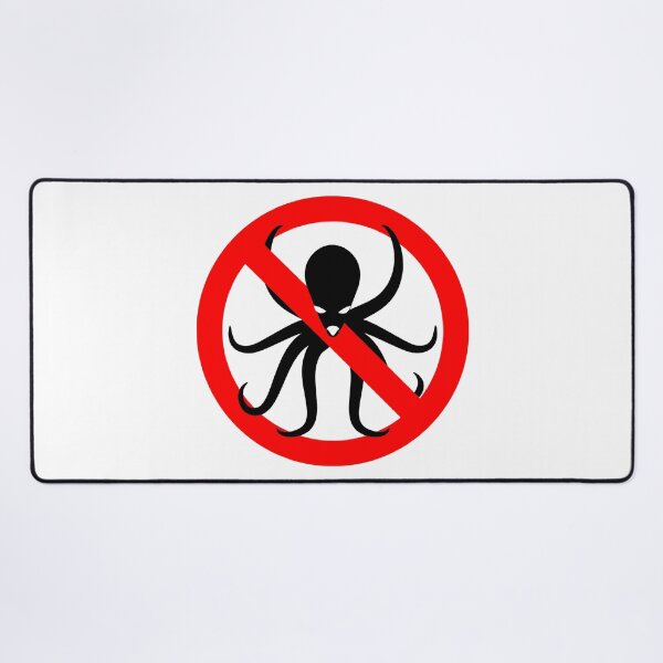 Item preview, Octopus Warning Sign designed and sold by treasure-crafts.