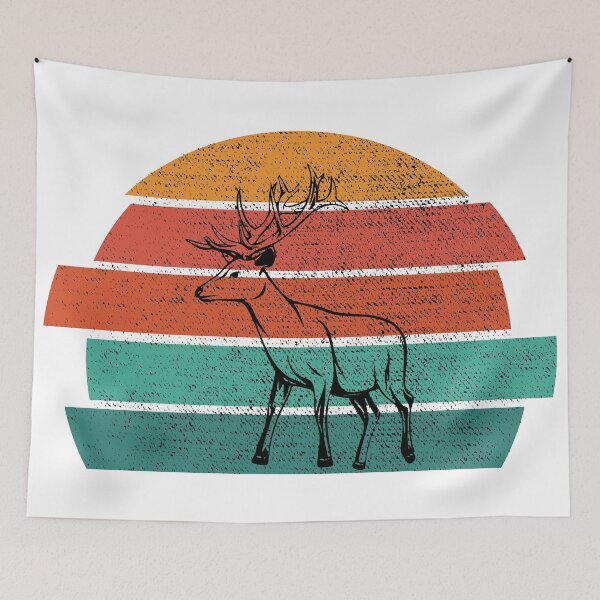 Item preview, Deer Retro Vintage Print  designed and sold by HStudioPrints.