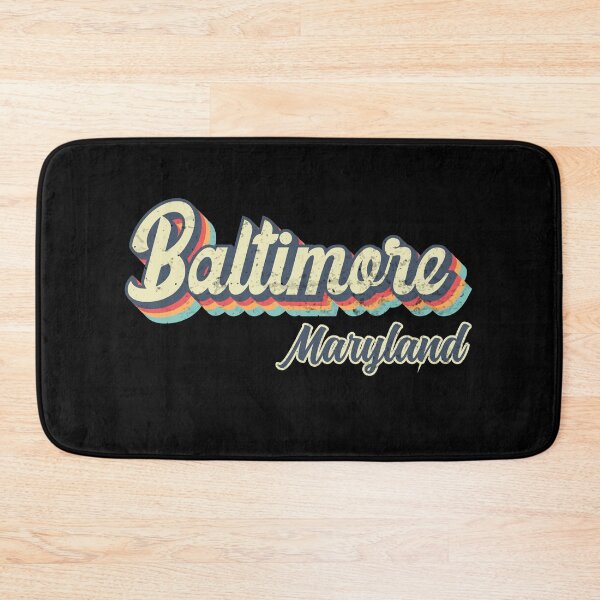 Item preview, Baltimore city Maryland Retro Vintage 70s rainbow designed and sold by Teelogic.