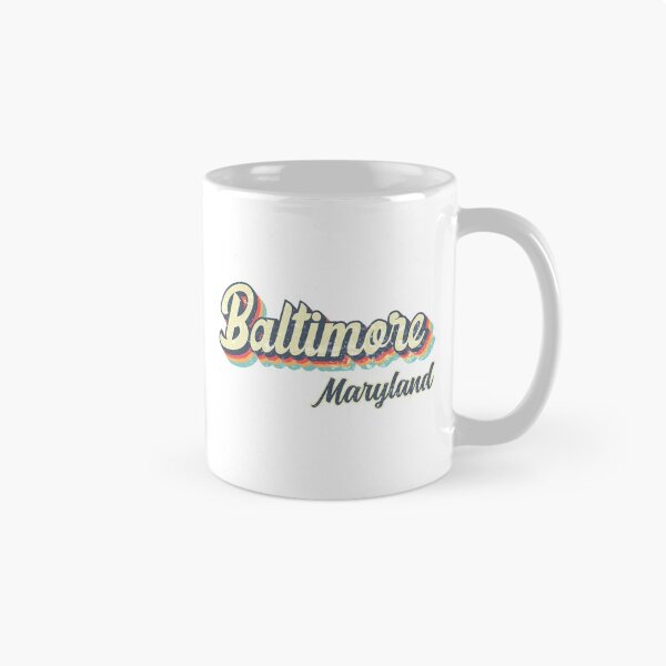 Item preview, Baltimore city Maryland Retro Vintage 70s rainbow designed and sold by Teelogic.
