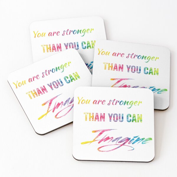 Item preview, You Have Got This, You Are Stronger Than You Can Imagine in tie dye font on white background  designed and sold by UncleStuScience.