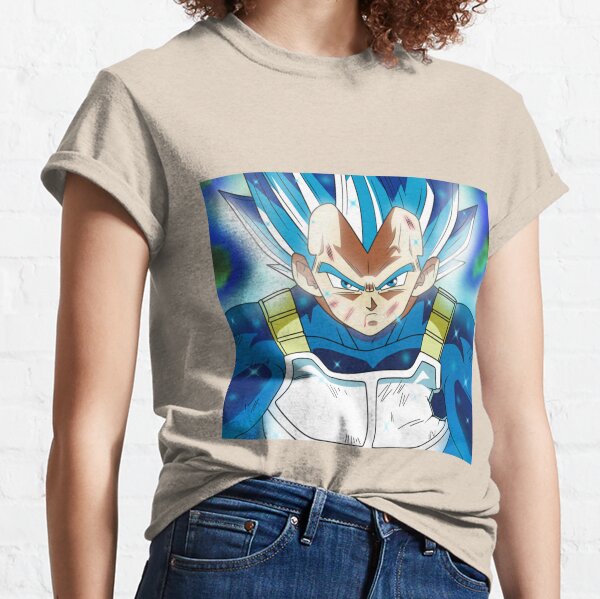 DBZ Goku Vegeta SSGSS God Blue Super Saiyan Chibi Sketch T-Shirt