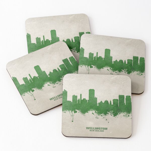 Item preview, Wellington New Zealand Skyline designed and sold by ArtPrints.