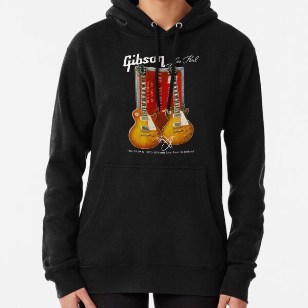 Gibson Les Paul J Page Guitar Art  Pullover Hoodie