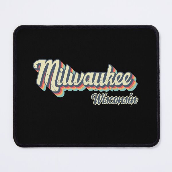 Item preview, Milwaukee city Wisconsin Retro Vintage 70s rainbow designed and sold by Teelogic.