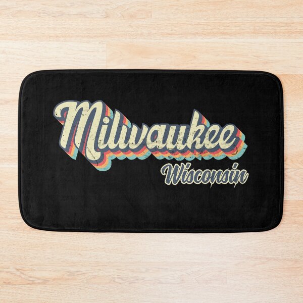 Item preview, Milwaukee city Wisconsin Retro Vintage 70s rainbow designed and sold by Teelogic.