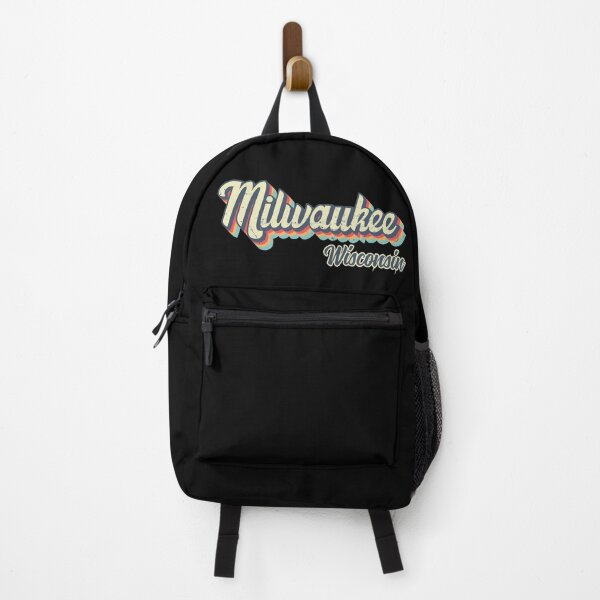 Item preview, Milwaukee city Wisconsin Retro Vintage 70s rainbow designed and sold by Teelogic.