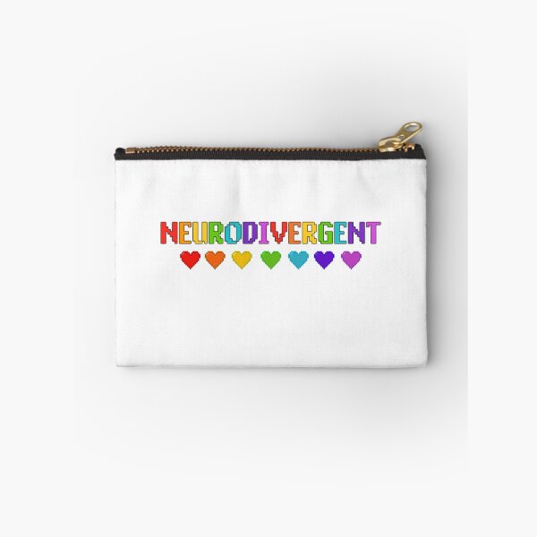 Artikelvorschau, Pixelated Neurodivergent mit Herzen entworfen und verkauft von EWAutismLibrary.