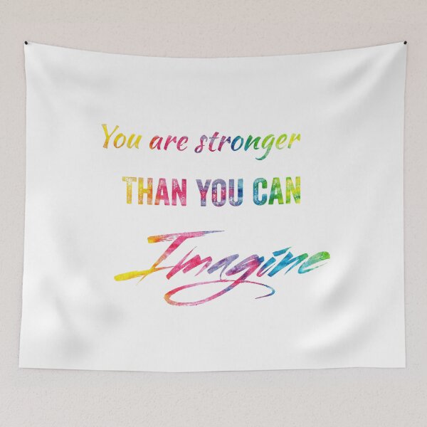 Item preview, You Have Got This, You Are Stronger Than You Can Imagine in tie dye font on white background  designed and sold by UncleStuScience.