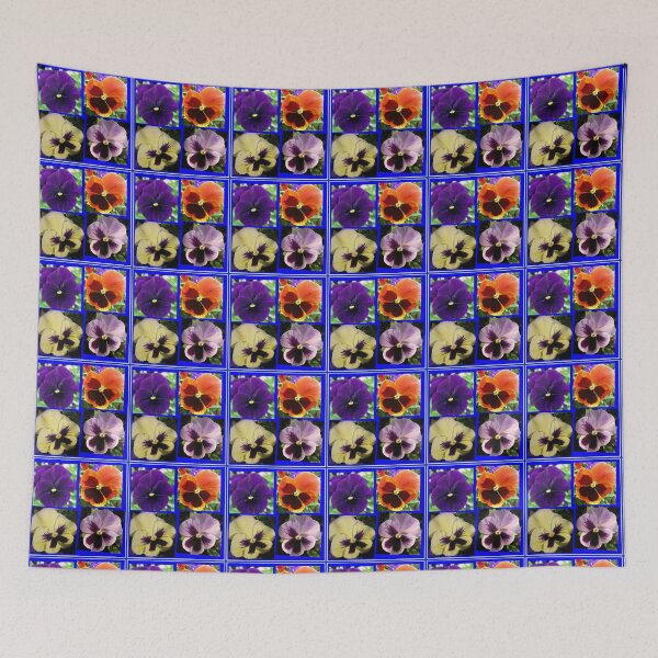 Item preview, Four Cute Little Pansy Faces Collage designed and sold by BlueMoonRose.