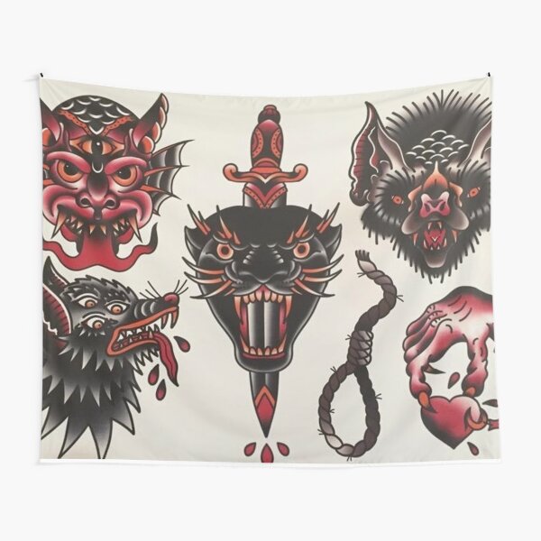 American Traditional 5 Tapestry by James Jordan