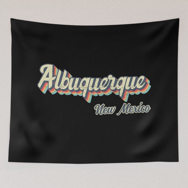 Item preview, Albuquerque city New Mexico Retro Vintage 70s rainbow designed and sold by Teelogic.