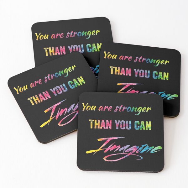 Item preview, You Have Got This, You Are Stronger Than You Can Imagine in tie dye font on dark background  designed and sold by UncleStuScience.