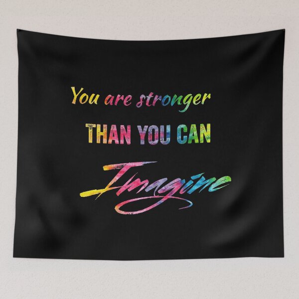 Item preview, You Have Got This, You Are Stronger Than You Can Imagine in tie dye font on dark background  designed and sold by UncleStuScience.