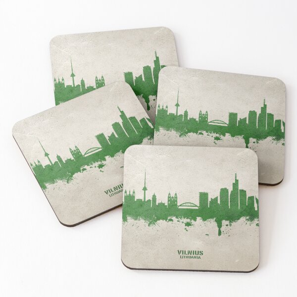 Item preview, Vilnius Lithuania Skyline designed and sold by ArtPrints.