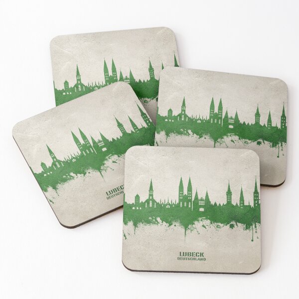 Item preview, Lubeck Germany Skyline designed and sold by ArtPrints.