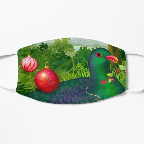 Christmas Kererū Flat Mask