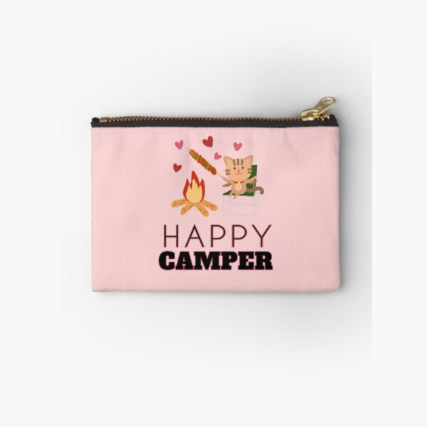 Item preview, Kawaii Happy Camper Cat with Campfire  designed and sold by JooArtPrints  ★★★★★.