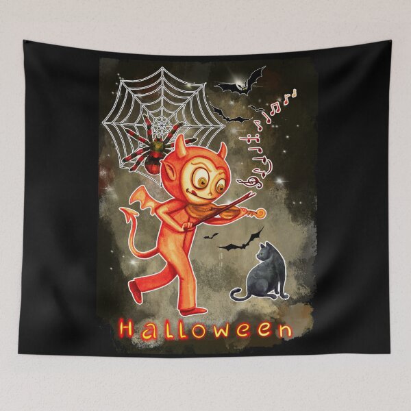 Item preview, Halloween musician devil designed and sold by Astralia.