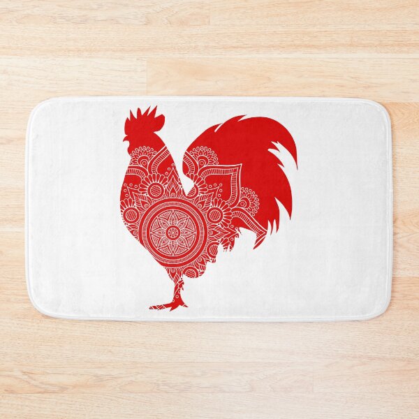 Aperçu de l'œuvre Rooster Chicken Animals Mandala créée et vendue par Alva-Creatur.