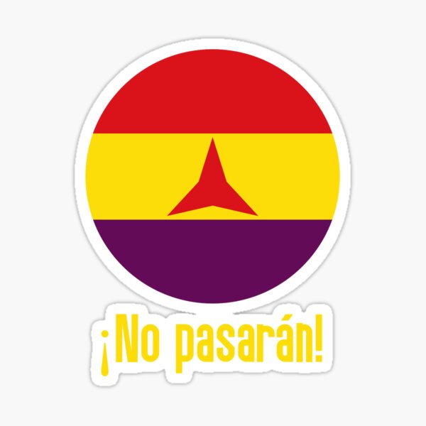 Vista previa del artículo con la obra «Diseño inspirado en las Brigadas Internacionales No Pasaran», diseñado y vendido por KJCasey1982.
