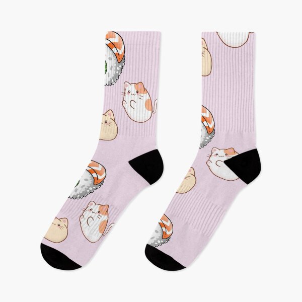 Item preview, Kawaii Kitties Ordering Sushi designed and sold by SewnMemories.