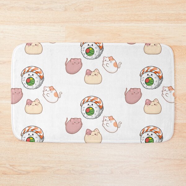 Item preview, Kawaii Kitties Ordering Sushi designed and sold by SewnMemories.