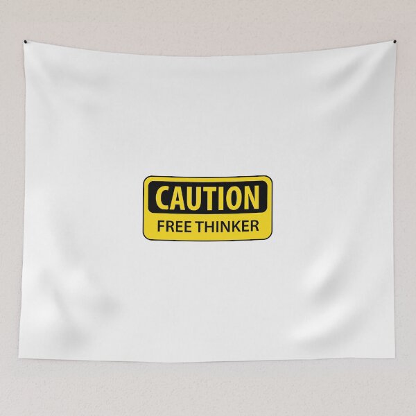 Item preview, Caution Free Thinker - mug designed and sold by GodsAutopsy.