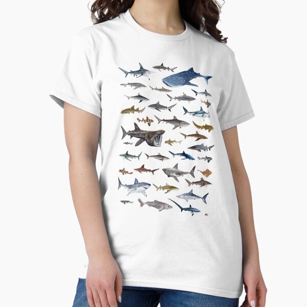 Item preview, SHARKS poster-white designed and sold by BEATRIZ ABAITUA.